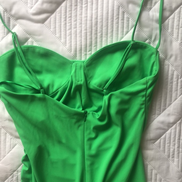 Zara Bright Maxi dress women’s Size L Green #Prom #SpecialOccasion#Vacation - Picture 7 of 10